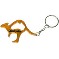 Kangaroo Shaped Aluminum Bottle Opener with Key Chain (Large Quantities)